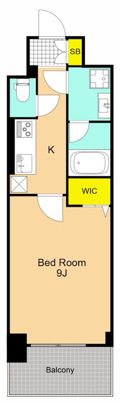 キャナルテラス品川 1108号室 間取り