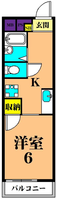 ドミール奥沢 103号室 間取り