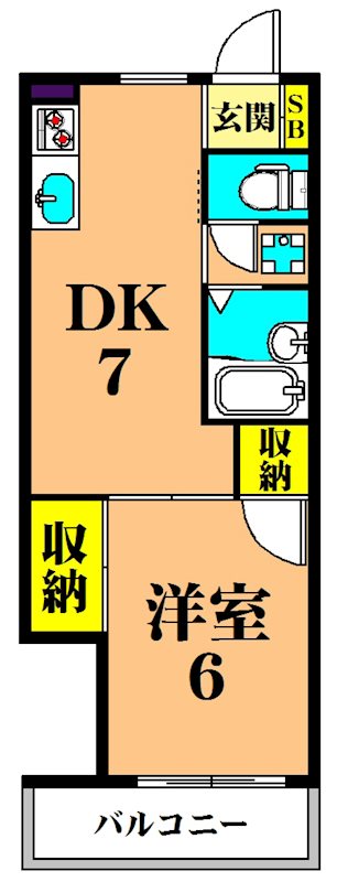 サンハイツ寿 302号室 間取り
