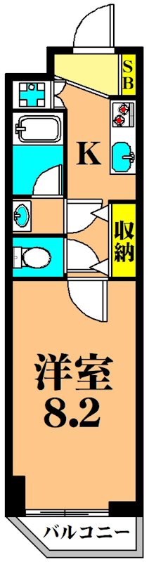 シルフィード東品川 101号室 間取り