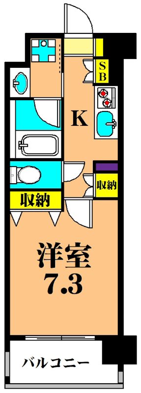 ATG Park 東品川  511号室 間取り