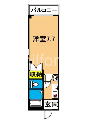 アソテア石川 301号室 間取り
