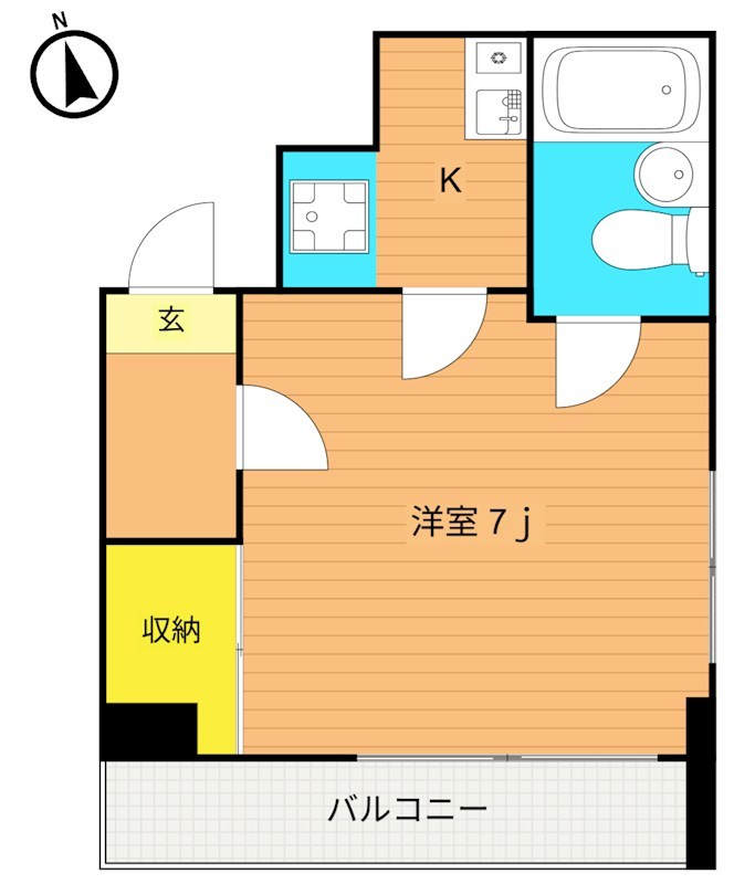 メゾンサンテ 201号室 間取り