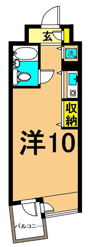 プライムアーバン大井町Ⅱ 805号室 間取り