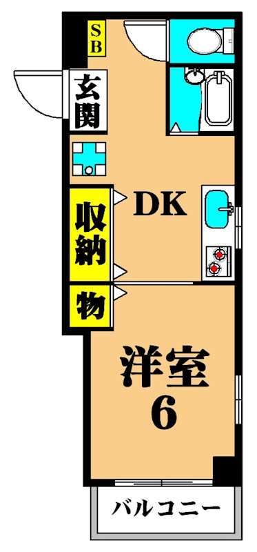 M's Court 101号室 間取り