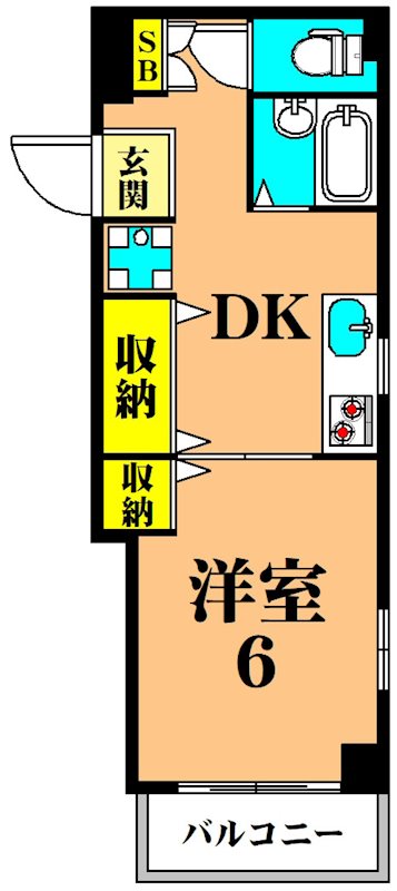 M's Court 101号室 間取り