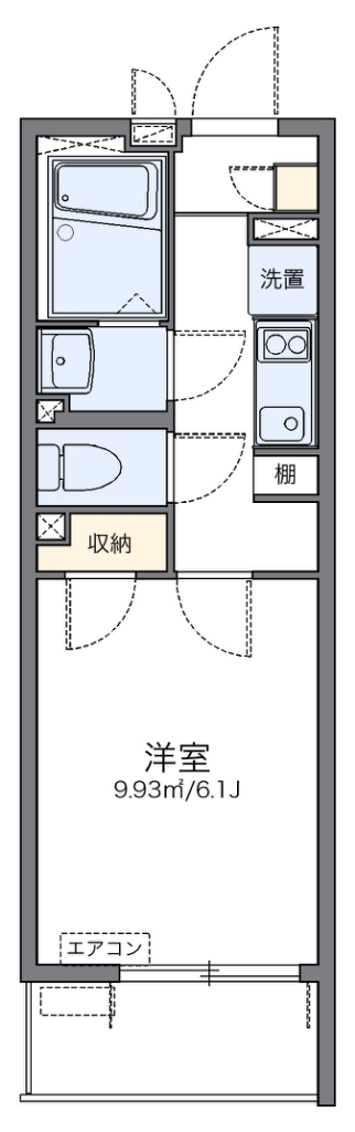 レオネクストＭＩＮＡＴＯ 201号室 間取り