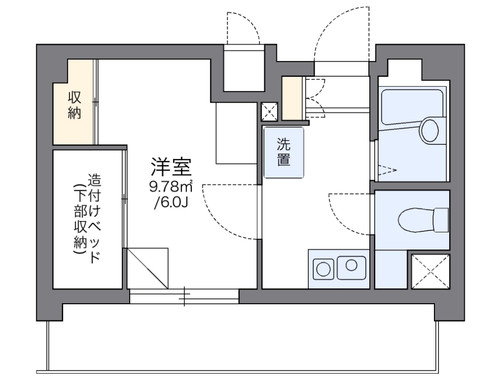 レオパレス宇田川町マンション 503号室 間取り