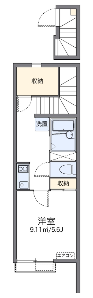 レオネクスト文士村 204号室 間取り