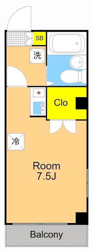 ハイツ芳 205号室 間取り