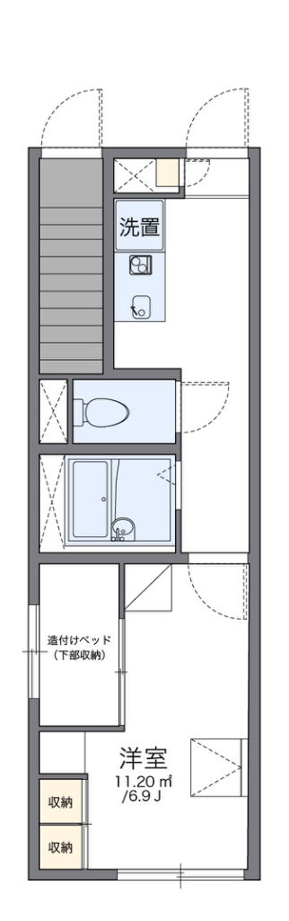 レオパレスさくら 間取り図
