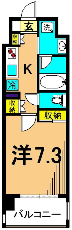 ATGパーク東品川 511号室 間取り