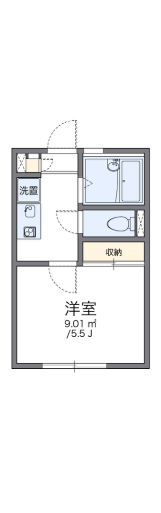 レオパレスフォーブル三茶 102号室 間取り