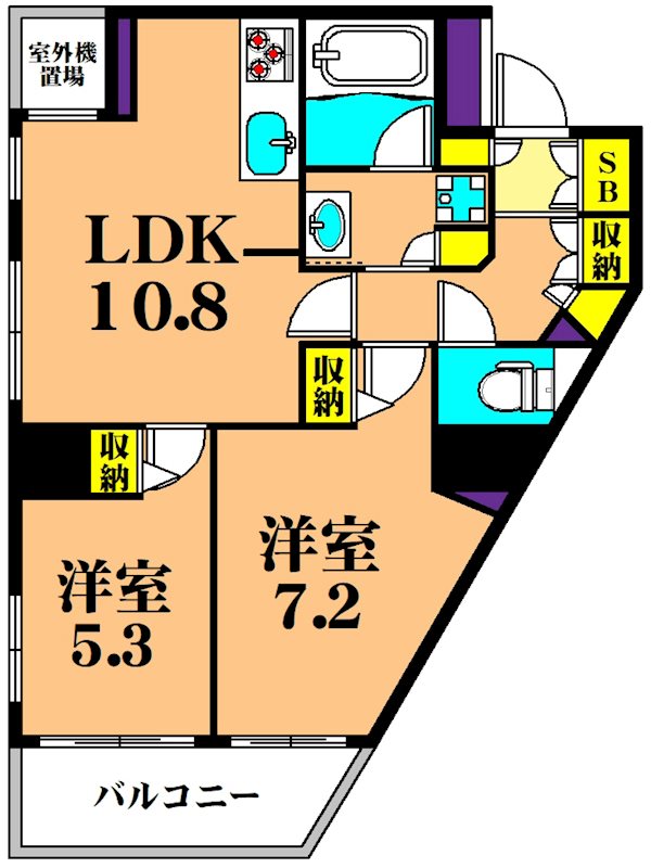 エルステージ大井仙台坂 801号室 間取り