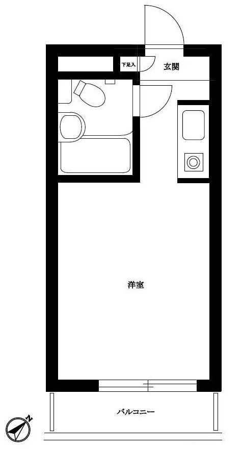 レジダンスイン目黒 110号室 間取り