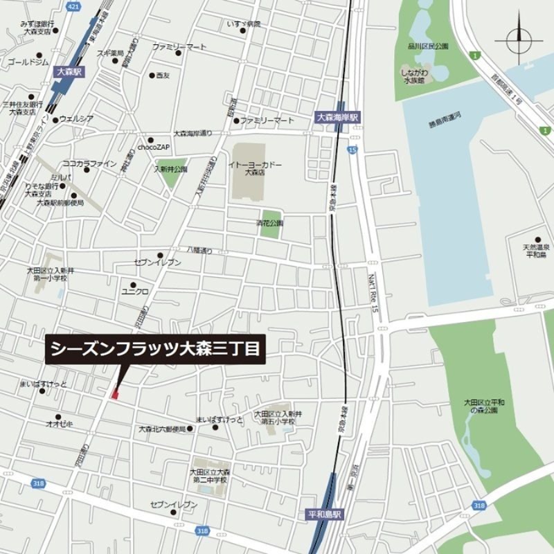 シーズンフラッツ大森北三丁目 玄関