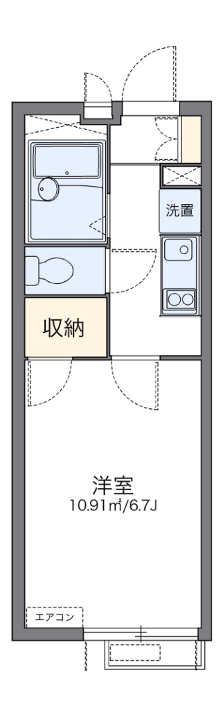 レオパレスＴ＆Ｔ 206号室 間取り