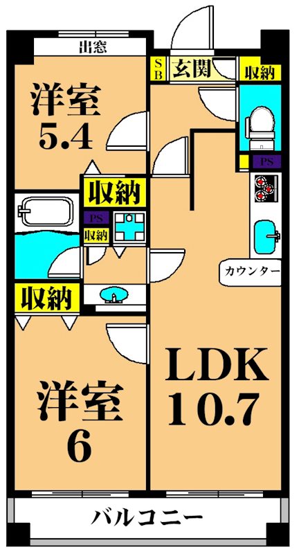 ヒルレジデンス大崎  208号室 間取り