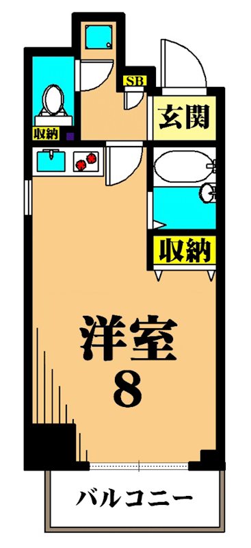 レジディア大井町 702号室 間取り