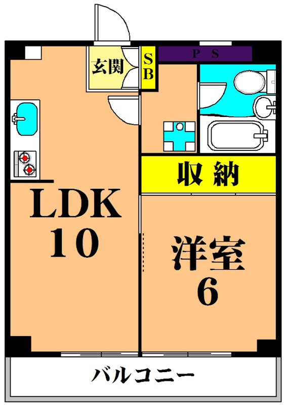 メゾンパーク大森 305号室 間取り