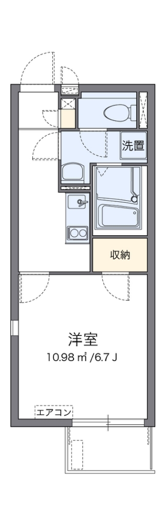 レオネクスト貞和 201号室 間取り