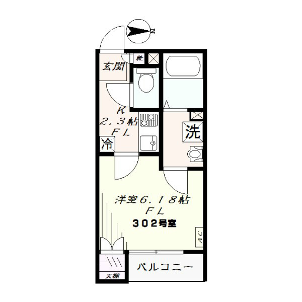 ポポラーレＭＡＲＵＴＯＫＵ 間取り図