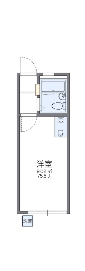 レオパレス祐天寺 間取り図