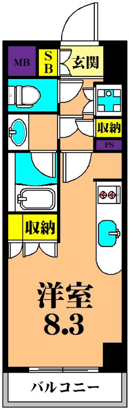 エスティメゾン大井仙台坂  間取り図