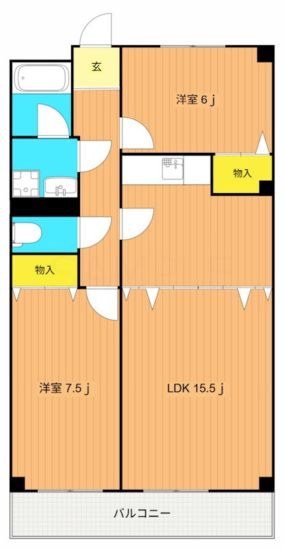 アパートメントカヤ田園調布 303号室 間取り