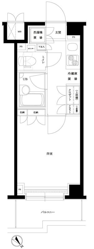ルーブル目黒不動前 307号室 間取り