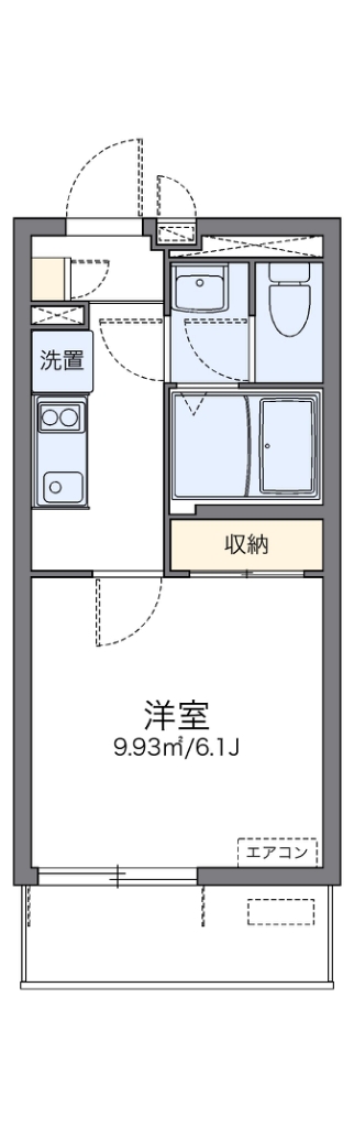 レオネクストファーストワイズ 302号室 間取り