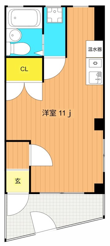 YSビスタ 102号室 間取り