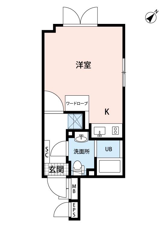 LAPIS大井町Ⅱ 304号室 間取り