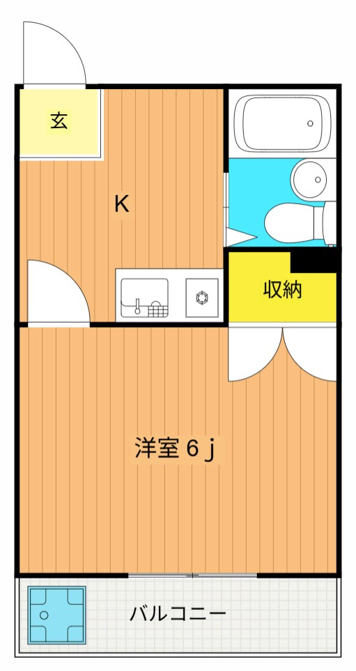 マンションエナジー 303号室 間取り
