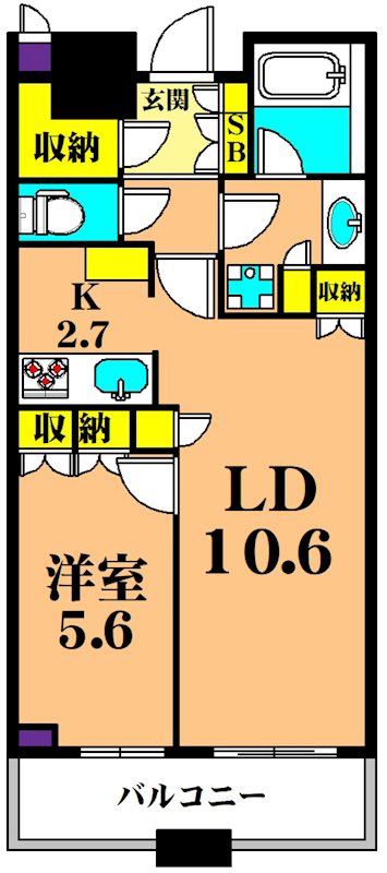 目黒第一マンションズ 1203号室 間取り