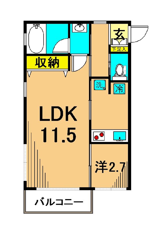 メゾン・ド・千代田 305号室 間取り