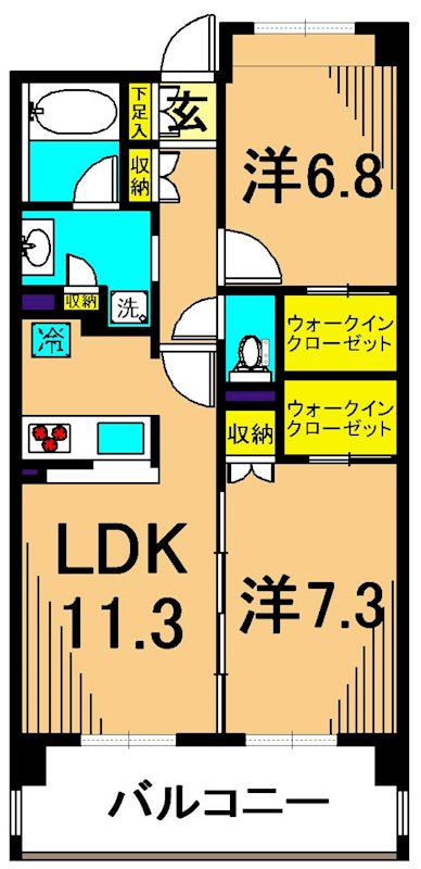 ATGパーク東品川   502号室 間取り