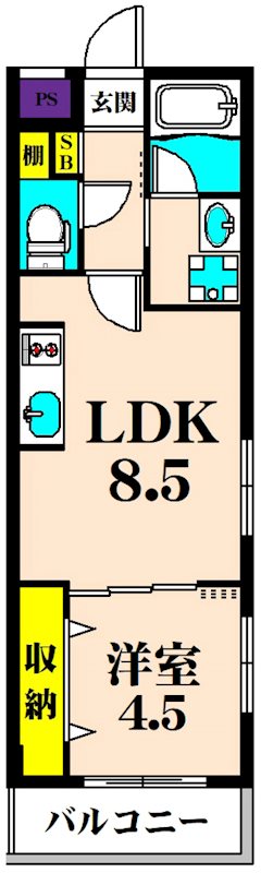 Lien(リアン) 101号室 間取り