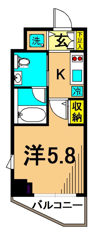 ブライズ品川大井TRE 303号室 間取り