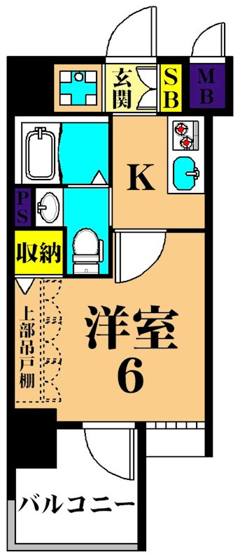 エステムプラザ品川大井町　クリスタルヒルズ  802号室 間取り