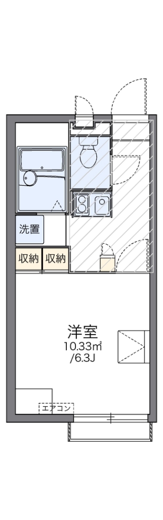 レオパレス桜 203号室 間取り