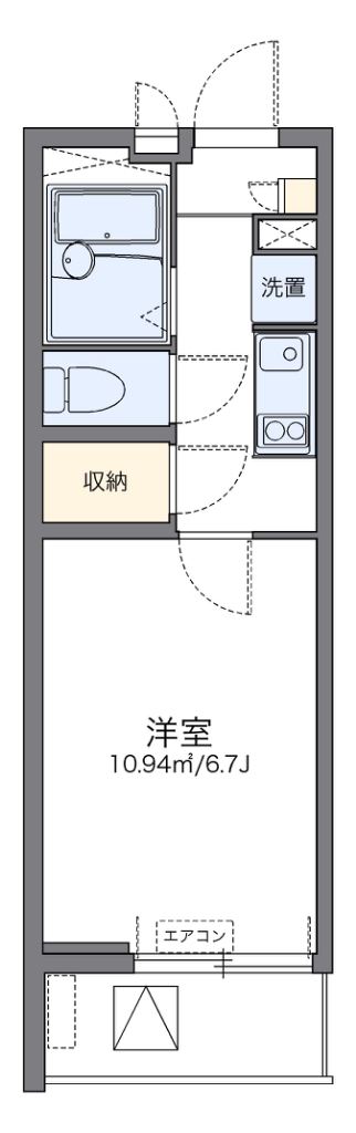 レオネクスト桜坂 402号室 間取り