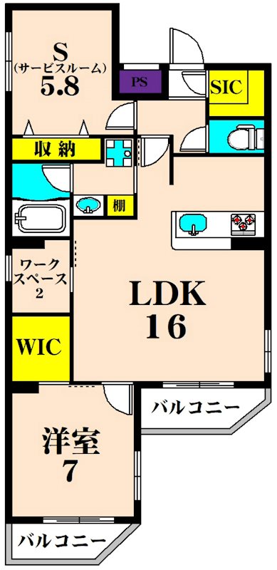 Lien(リアン) 205号室 間取り