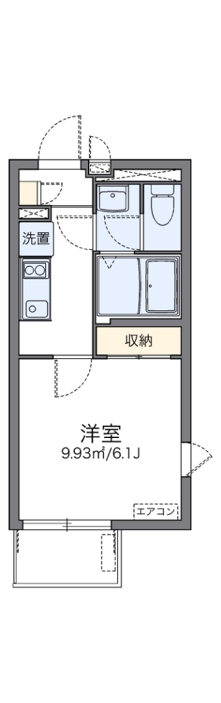 レオネクストファーストワイズ 305号室 間取り