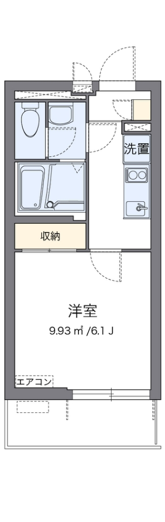 クレイノ南品川ハイツⅢ 201号室 間取り