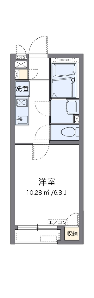 クレイノマグノリア 102号室 間取り