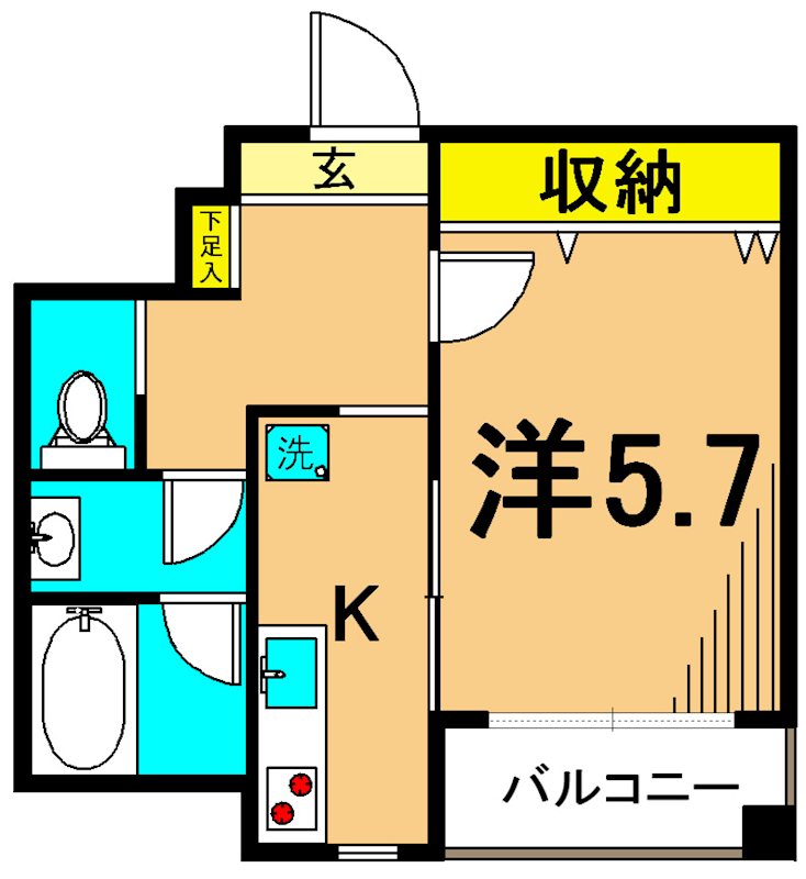 マンションオリエント 302号室 間取り
