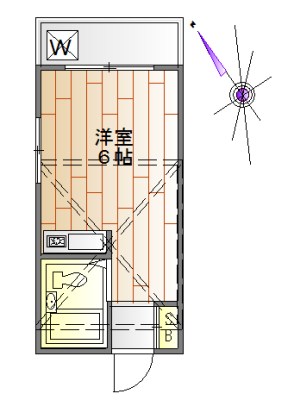 イン学芸大 201号室 間取り
