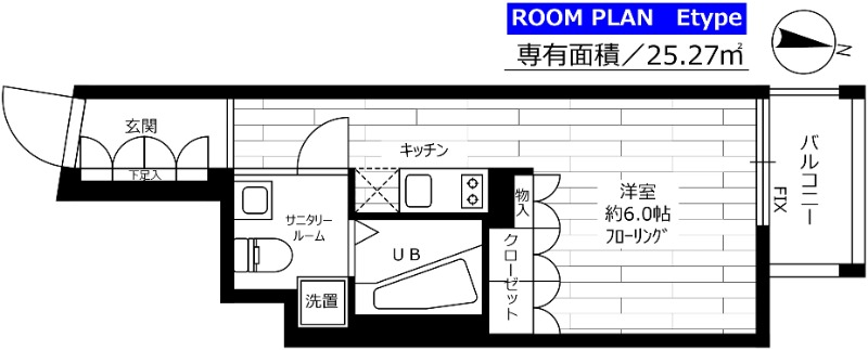 グランドコンシェルジュ都立大学 205号室 間取り
