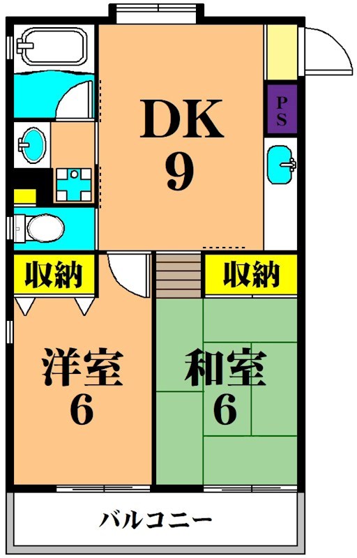 メゾンエスト 303号室 間取り